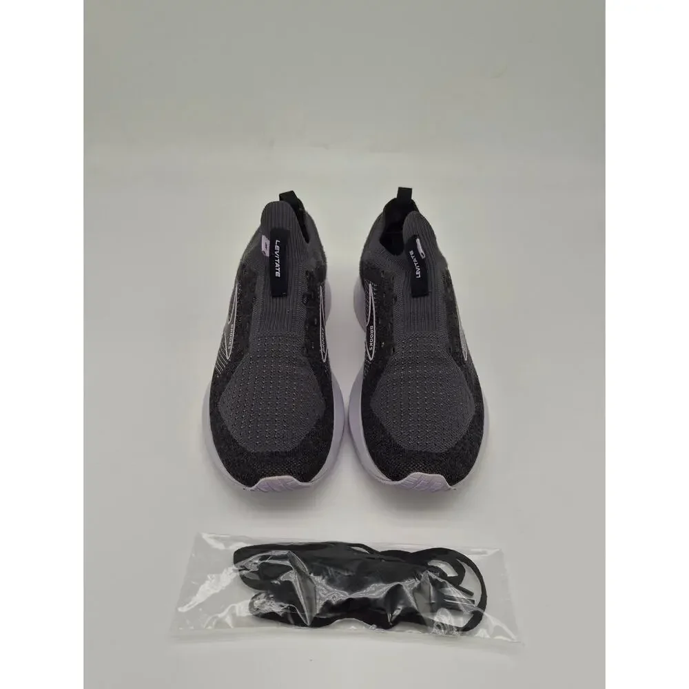 Brooks Levitate StealthFit 5 Women’s Running Shoes Gray Black Pink US 9.5